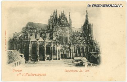 ansichtkaart: 's-Hertogenbosch, Kathedraal St. Jan