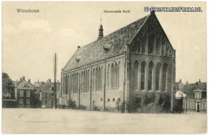 ansichtkaart: Winschoten, Hervormde Kerk