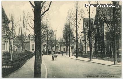 Winschoten, Emmastraat ansichtkaart: Winschoten, Emmastraat