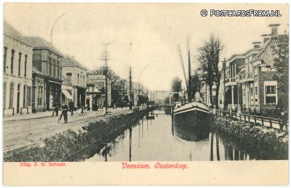 ansichtkaart: Veendam, Oosterdiep
