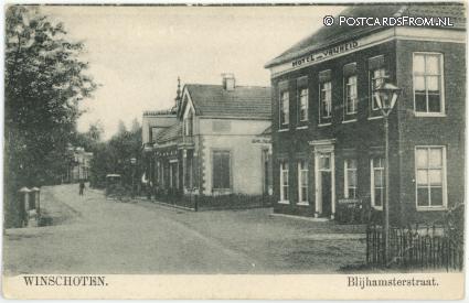 Winschoten, Blijhamsterstraat ansichtkaart: Winschoten, Blijhamsterstraat