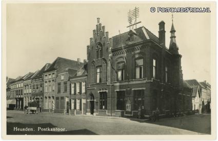ansichtkaart: Heusden, Postkantoor