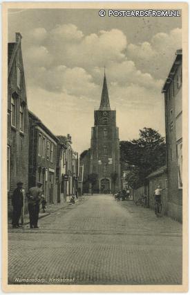 ansichtkaart: Numansdorp, Kerkstraat