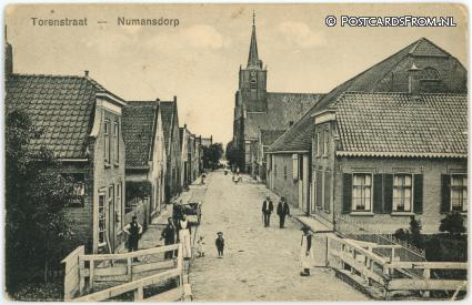 ansichtkaart: Numansdorp, Torenstraat