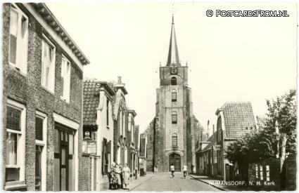 ansichtkaart: Numansdorp, N.H. Kerk
