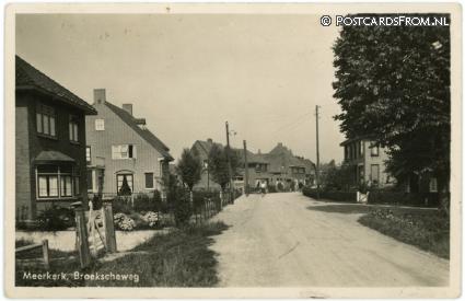 ansichtkaart: Meerkerk, Broekscheweg
