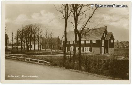 Aalsmeer, Stommeerweg ansichtkaart: Aalsmeer, Stommeerweg