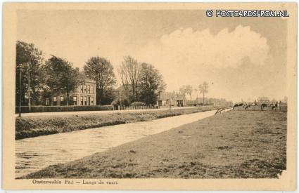 Oosterwolde FR, Langs de vaart ansichtkaart: Oosterwolde FR, Langs de vaart