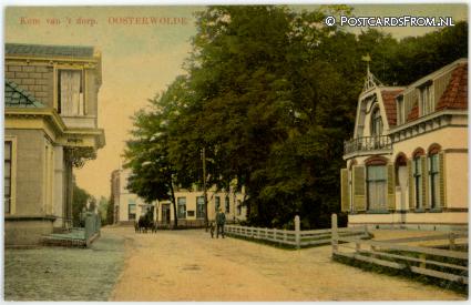 Oosterwolde FR, Kom van 't Dorp ansichtkaart: Oosterwolde FR, Kom van 't Dorp