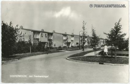 Oosterwolde FR, Jan Frankensingel ansichtkaart: Oosterwolde FR, Jan Frankensingel