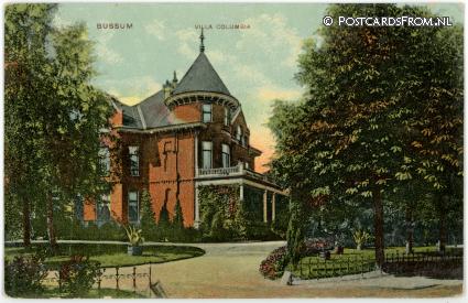 Bussum, Villa Columbia ansichtkaart: Bussum, Villa Columbia