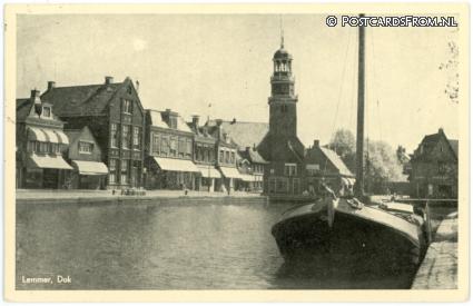 ansichtkaart: Lemmer, Dok