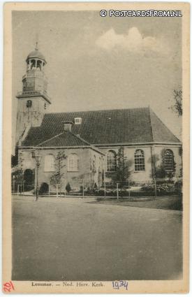 ansichtkaart: Lemmer, Ned. Herv. Kerk