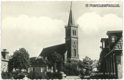 ansichtkaart: Menaldum, N.H. Kerk