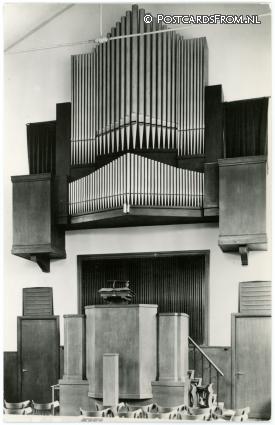 Amstelveen, Orgel Geref. Kerk niet Bovenkerk N.H. ansichtkaart: Amstelveen, Orgel Geref. Kerk niet Bovenkerk N.H.