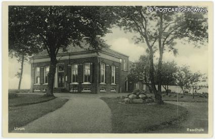 ansichtkaart: Ulrum, Raadhuis