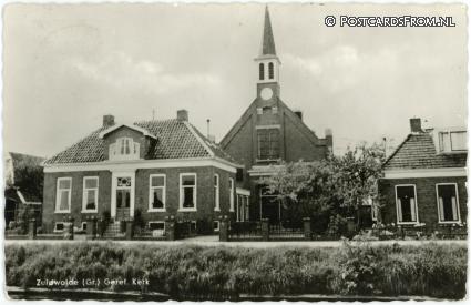 ansichtkaart: Zuidwolde GN, Geref. Kerk