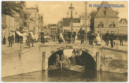 ansichtkaart: Leeuwarden, Nieuwestad met Oude Waag