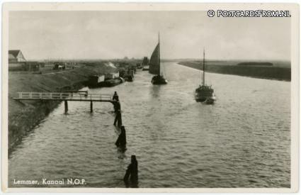 ansichtkaart: Lemmer, Kanaal N.O.P.