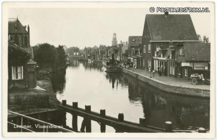 ansichtkaart: Lemmer, Vissersburen