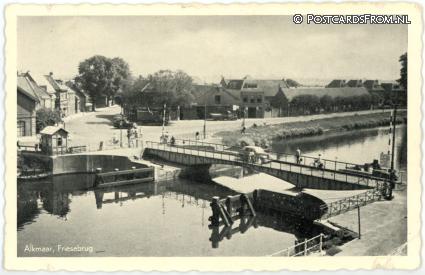 ansichtkaart: Alkmaar, Friesebrug