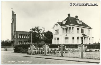 Usquert, Raadhuisstraat ansichtkaart: Usquert, Raadhuisstraat