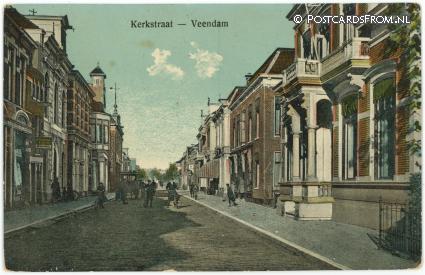 Veendam, Kerkstraat ansichtkaart: Veendam, Kerkstraat