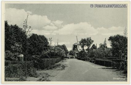 ansichtkaart: Vriescheloo, Straatweg