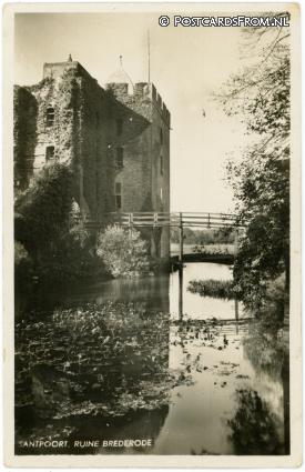 ansichtkaart: Santpoort, Ruine Brederode
